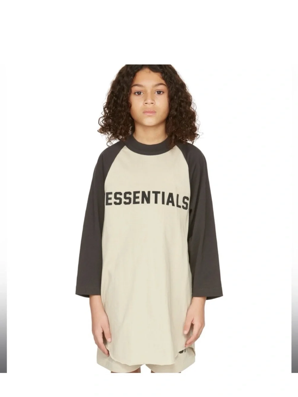 Essentials Fear of God - Black Gray Long Sleeve Tee